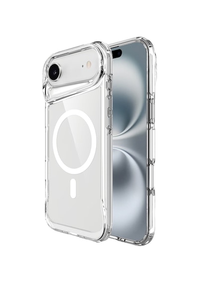 Apple Uyumlu iPhone 17 Air Kılıf Zore M-safe Şarj Özellikli T-max M-safe Kapak Şeffaf