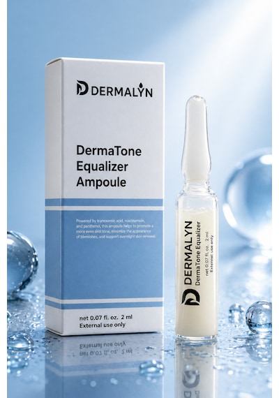 Dermalyn 3 Adet Leke Karşıtı Traneksamik Asit İçeren Cilt Aydınlatıcı Ampul Serum Dermaroller