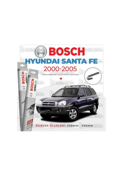Hyundai Santa Fe Muz Silecek Takımı 2000-2005 Bosch Aeroeco N11.5028