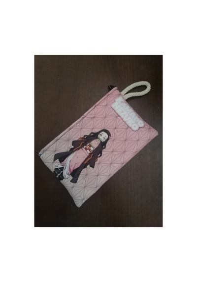 Owl Bag Nezuko Fon Desenli Kalemlik Cüzdan Diğer