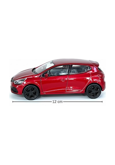 Kırmızı 1:34 Ölçek Die Cast Kapıları Açılır Lisanslı Renault Clio Rs Oyuncak Metal Model Araba Çok Renkli