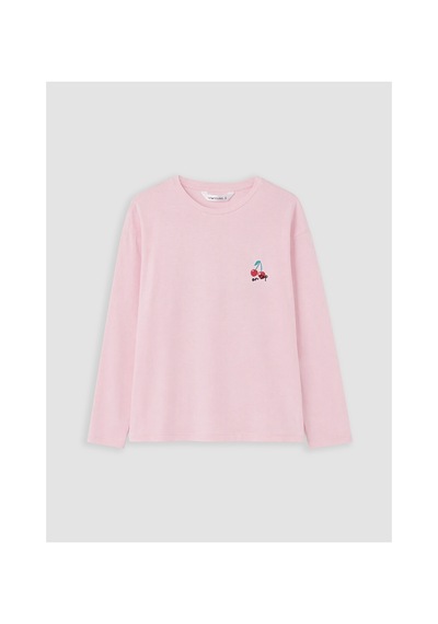 Lcw Young Pembe Kiraz Desenli Kadın Pijama Takım