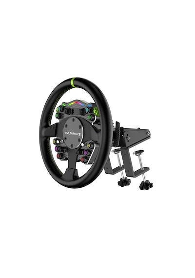 Cammus C12 12nm Direct Drive Simülasyon Direksiyonu - Lc200 Pedal Ve Cs5 Masa Tutuculu Tam Set