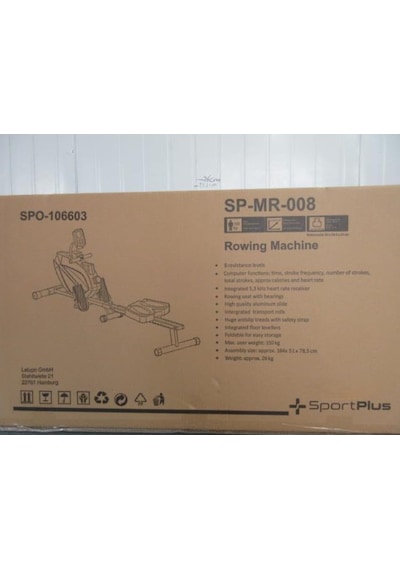 Sportplus Kürek Makinesi, Evlere Uygun, Katlanabilir, Sessiz Ve Akıcı Antrenman, Akıllı Ekran