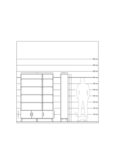 Arges Dolap 10 Raflı 3 Kapaklı 132x30x195 Antrasit-çam/antrasit Atlas Çam/antrasıt Arges Dolap 10 Raflı 3 Kapaklı 132x30x195 Antrasit-çam/antrasit Atlas Çam/antrasıt
