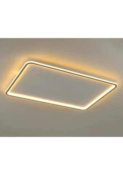 Beyaz 60x40 cm Dikdörtgen 3000K Sarı Işık Led Avize Modern Plafonyer