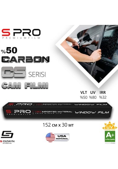 S Pro Cam Filmi Nano Carbon Cs Serisi 2ply %50 152cm/30mt