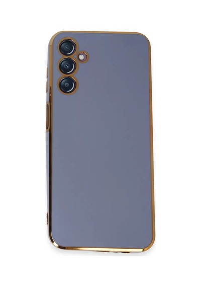 Newface Samsung Galaxy M14 5g Kılıf Volet Silikon - Mavi