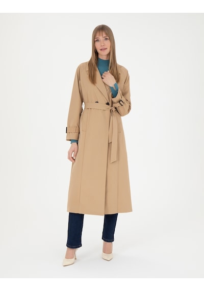 Pierre Cardin Kadın Camel Trençkot 50285223-vr015 Camel