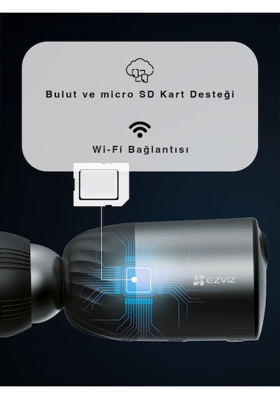 Bc1c Bataryalı Güvenlik Kamerası Wi-fi Destekli, Akıllı Hareket Algılama Fynix Teknoloji