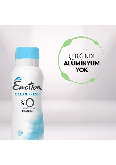 Emotion Ocean Fresh Kadın Alüminyumsuz Vegan Deodorant 4x200 Ml