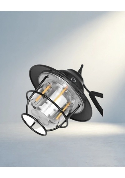 Şık Led Fener 4400mah Pil İle Dış Mekan Kullanımı İçin .