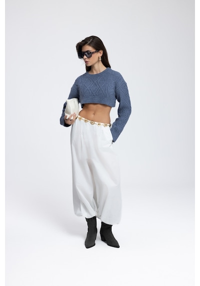 Mai Collection Mai Studios Co. Mohan İndigo Crop Kazak İndigo