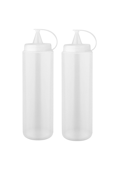 Sosluk Ve Yağdanlık 700 Ml Şeffaf 2 Adet Turuncu Diğer