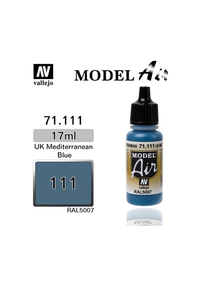 17 Ml. Usaf Light Blue Model Air Serisi Maket Boyası, Vallejo 71111 Standart