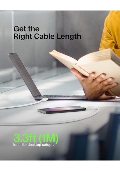 Usb-c - Usb-c Kablosu 1m/3.3ft , İphone 15, İphone 15 Pro, İphone 15 Pro Max, İphone 15 Plus, Galaxy S23, S22, Not, Piksel, İpad Pro, Usb-c Kablosu İçin Usb-c Hızlı Şarj Kablosu - Beyaz 2'li