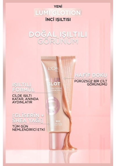 Revitalift Filler Glassy Skin Cam Cilt Etkili Krem + 901 Fair Glow Glotion Işıltı Seti pktglassyskinset4-11099