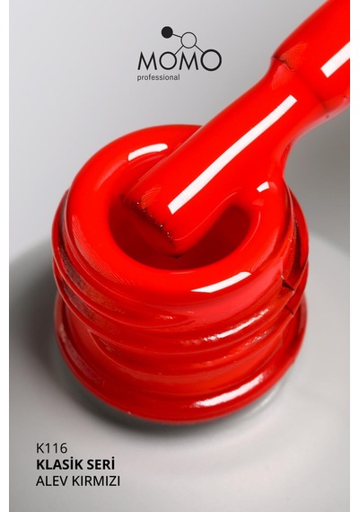 Momo Professional Kalıcı Oje K116 Alev Kırmızı 4 Ml