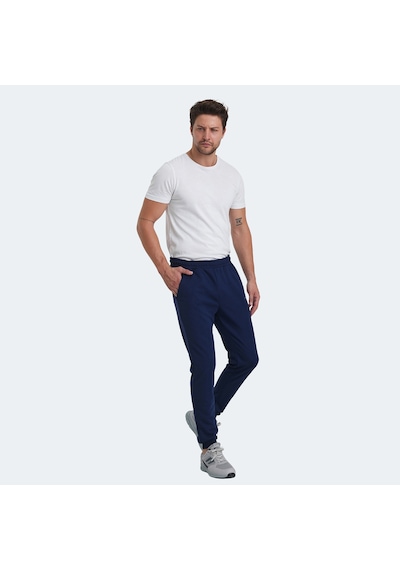 Slazenger RICHA Erkek Cepli Dar Paça Lacivert Eşofman Altı