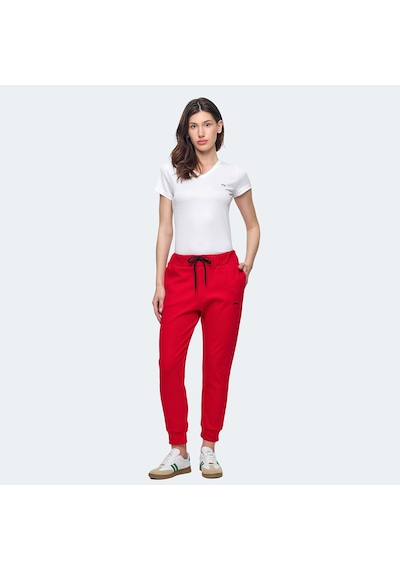 Slazenger VETERAN RBN Kadın Cepli Kırmızı Eşofman Altı