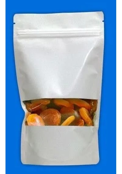 Pencereli Beyaz Kağıt Doypack 25x34 500 Adet