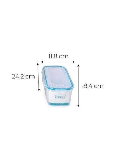 Ayrex Hava Sızdırmaz Contalı Bakliyat Saklama Kabı 1,25 Lt 4 Lü Set Genel