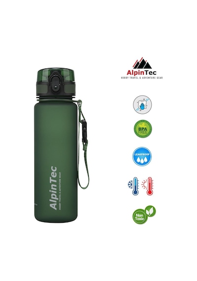 Alpintec Koyu Yeşil 23 Cm 500 Ml Tritan Su Matarası Diğer