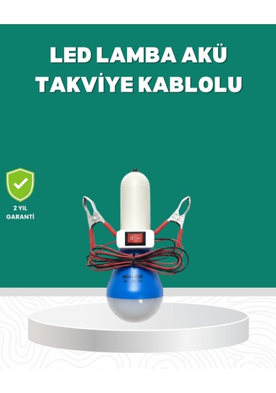 Aküden Çalışan 12v Led Ampul Taşınabilir Kullanım 1