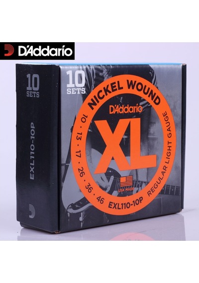 D´Addario Exl110-10P Elektro Gitar Tel Seti 10´Lu Paket 010-46