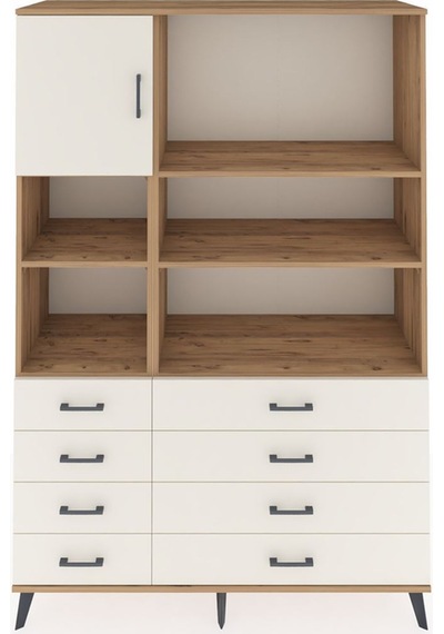 Hyperion Dolap 7 Raflı 8 Çekmeceli Tek Kapaklı 132x44x195 Çam-aytaşı/aytaşı Aytası/aytası Hyperion Dolap 7 Raflı 8 Çekmeceli Tek Kapaklı 132x44x195 Çam-aytaşı/aytaşı Aytası/aytası