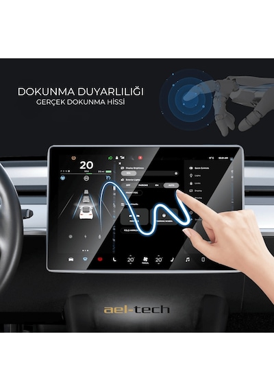 Audi A3 Piano Black 2021-2023 Vites Etrafı Konsol Tpu Koruyucu