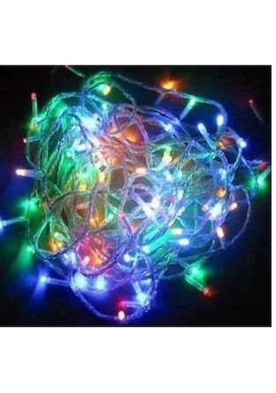 10mt 100 Led Işık Renkli Noel Yılbaşı Agaç Süsleme Led Süs