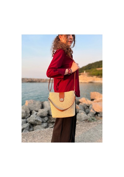 Bolca Emek Hasır Ee Emeği Kadın Günlük Çanta Bej - 921773088 Bej - 921773088 Bej