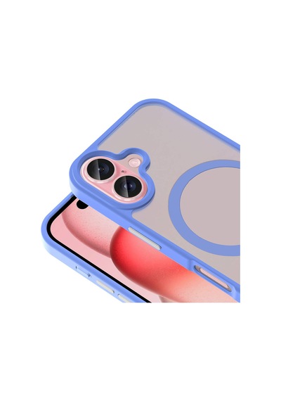 İphone 16 Plus Kılıf Magsafe Destekli Kamera Yükseltili Silikon Mat Parmak İzi Tutmayan Hesaplı Dünya Lila