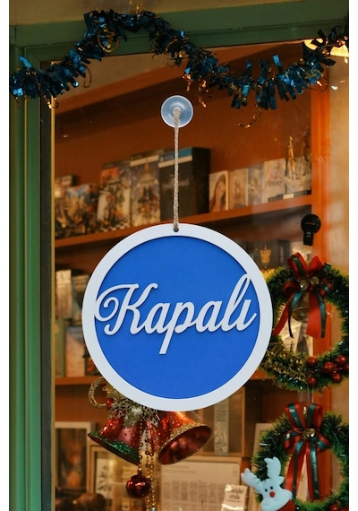 Yuvarlak Model 3d Açık-kapalı Tabelası - Saks