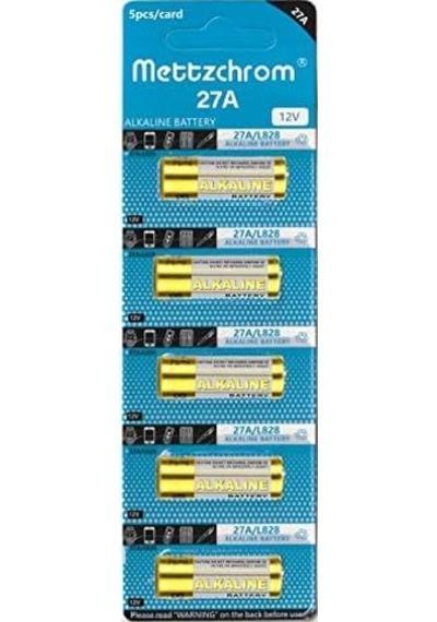 27a 12 Volt Alkalin Pil - Kumanda Pili - 5'li