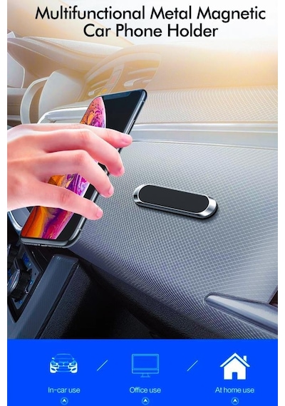 Torima Jx-007 Gümüş Çok Amaçlı Magnetic Car Holder Araç İçi Telefon Tutucu