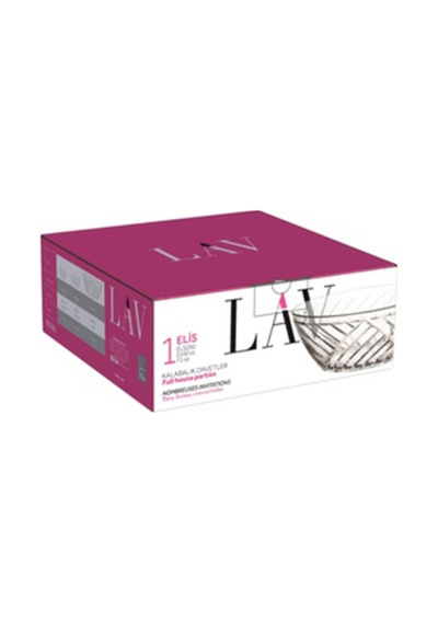 Lav Elis Cam Salata Kasesi Tekli Ekstra Büyük 2140 ml (Sunum Kasesi , Hazırlık Kasesi)