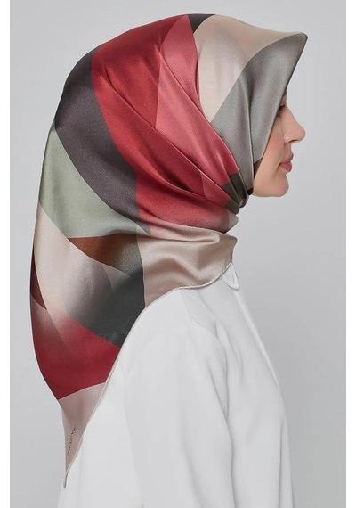 Armine İpek Eşarp Nostalji - 8424-34 Gül Kurusu Twill Gül Kurusu