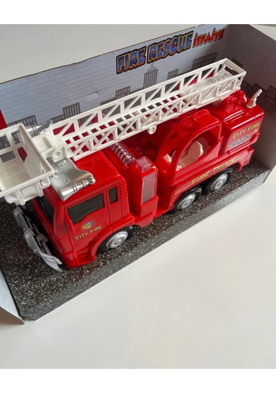 Çap Dön Özellikli İtfaiye Arabası 22 Cm Pilli Işıklı Çok Renkli