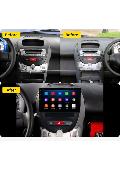 Exvol Peugeot 107 Citroen C1 Android Multimedia 2/32 GB 10'' HD IPS