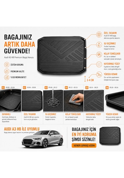 Audi A3 Hb 2020 Sonrası Bagaj Havuzu