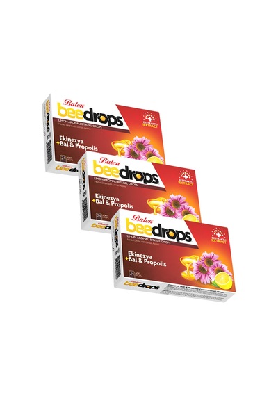 Balen Beedrops Ekinezya Bal ve Propolis Limon Aromalı Pastil 24 Kapsül 3 Adet