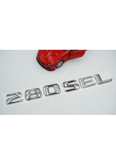 280 SEL Bagaj Krom Metal 3M 3D Yazı Logo