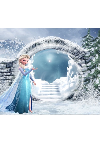 Elsa Karlar Ülkesi Duvar Kağıdı Frozen Çocuk Odaları Için (397454890)