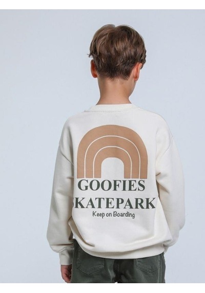 Jack Lions Erkek Çocuk Keep On Yazılı İnce Şardonlu 3 İplik Sweatshirt-14267 Krem