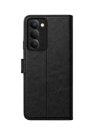 Xiaomi Redmi 15 Uyumlu Kapaklı Cüzdanlı Kartvizitli Telefon Kılıfı Deri Cüzdan Siyah