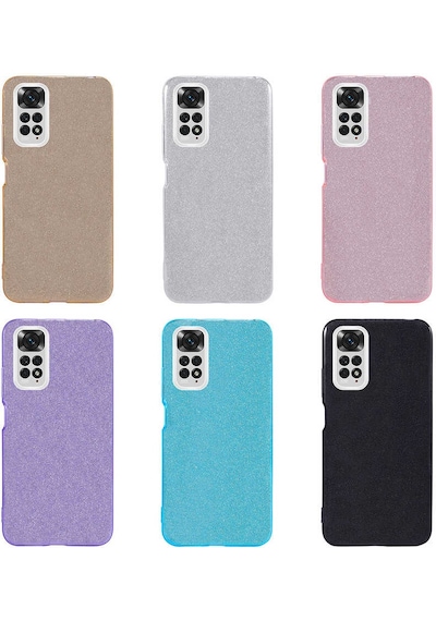 Xiaomi Redmi Note 11 Global Kılıf Zore Shining Silikon Mavi