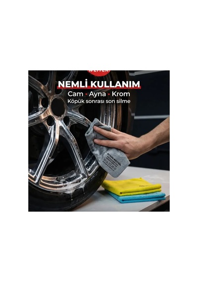 Pva Destekli Profesyonel Mikrofiber Cam Ayna Ve Krom Temizlik Bezi 30x30 Schön Weiter Diğer