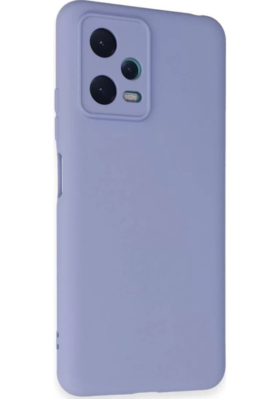 Newface Xiaomi Redmi Note 12 5g Kılıf Nano İçi Kadife Silikon - Lila